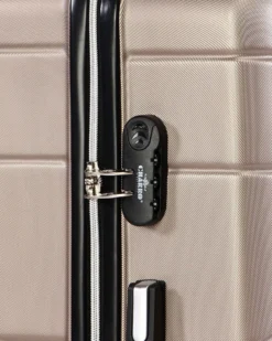 CHARRO- Trolley in ABS a righe orizzontali con 4 ruote doppie