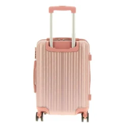 CHARRO- Trolley in ABS a righe verticali con 4 ruote doppie e angoli effetto lucido