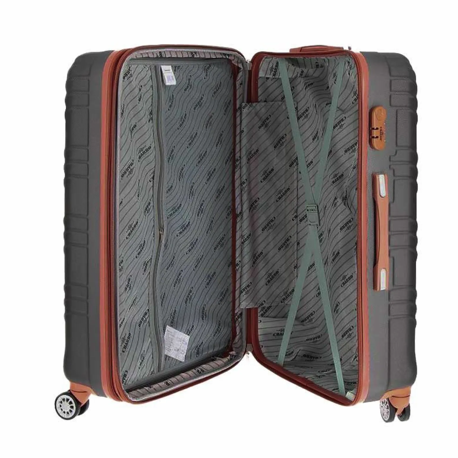 CHARRO- Trolley in ABS con 4 ruote doppie ed espansione