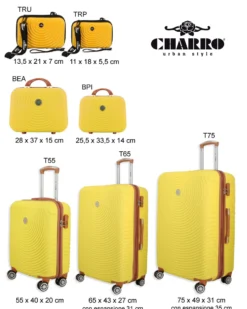 CHARRO - TROLLEY IN ABS E 4 RUOTE DOPPIE