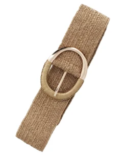 CINTA BEIGE CON FIBBIA