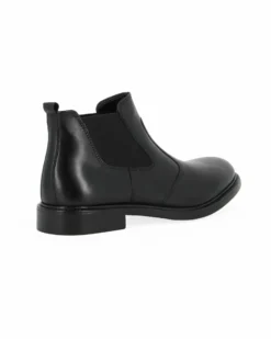 CLASS MAN - Beatles nero in VERA PELLE