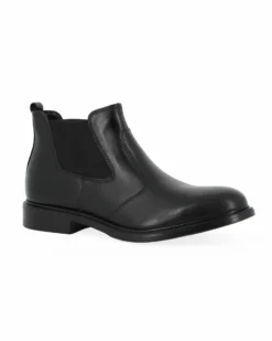CLASS MAN - Beatles nero in VERA PELLE