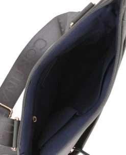 CORTINA POLO STYLE - Borsa antracite con tracolla regolabile e tasca frontale