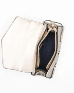 CORTINA POLO STYLE - Borsa beige a mano con un manico e tracolla removibile