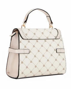 CORTINA POLO STYLE - Borsa beige a mano con un manico e tracolla removibile