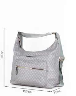 CORTINA POLO STYLE - Borsa sacca piombo loggata con tasca frontale