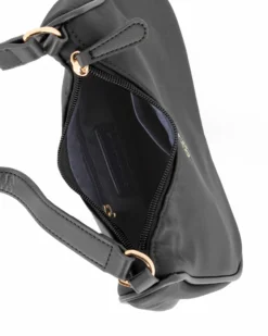 CORTINA POLO STYLE - Minibag nera con tracolla removibile