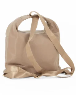 CORTINA POLO STYLE - Sacca zaino taupe con tasca frontale