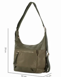 CORTINA POLO STYLE - Sacca zaino verde con tasca frontale