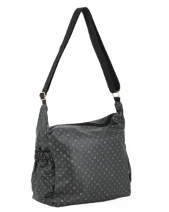 CORTINA POLO STYLE - Tracolla nera loggata con tasca frontale e taschini laterali elasticizzati