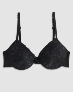 COTONELLA - REGGISENO DANIELA PUSH-UP CON FERRETTO ESSENTIAL NERO - CD023