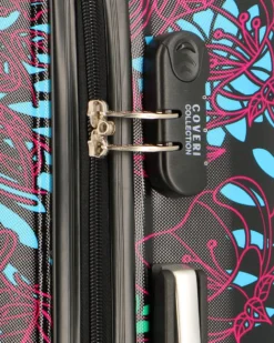 COVERI COLLECTION - TROLLEY FANTASIA FIORI 4 RUOTE IN ABS