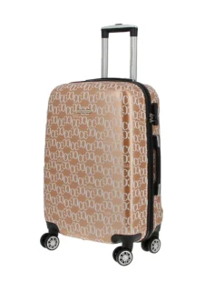 COVERI COLLECTION - TROLLEY IN ABS STAMPA LOGO CON 4 RUOTE DOPPIE
