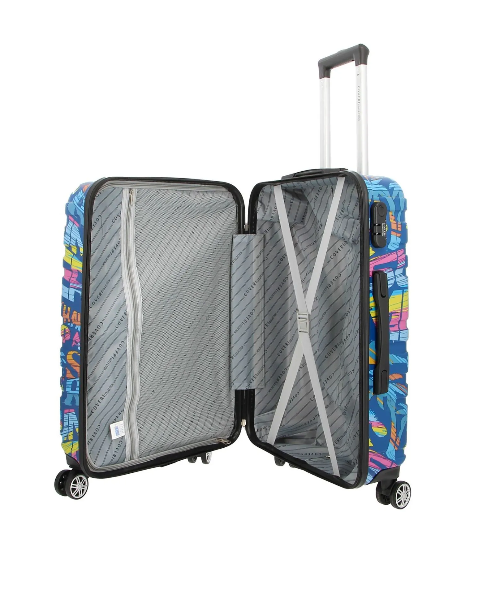 COVERI COLLECTION - Trolley in ABS stampa scritte e disegni multicolor