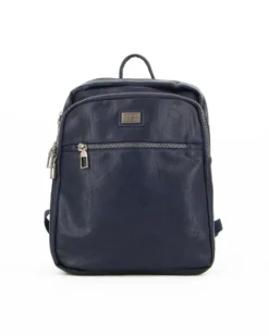 COVERI COLLECTION - ZAINO UFFICIO BLU CON TASCA OVALE E UNA FRONTALE