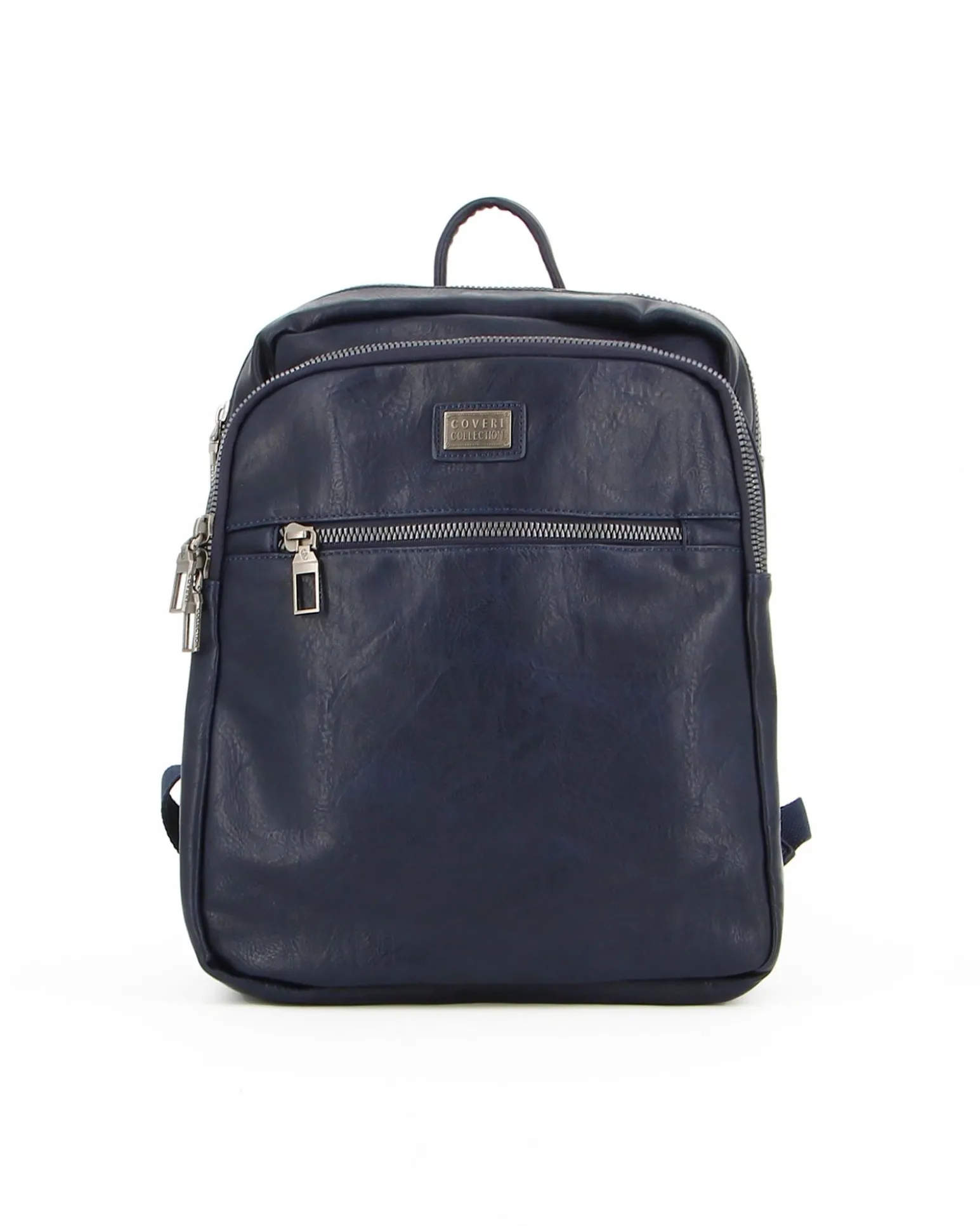 COVERI COLLECTION - ZAINO UFFICIO BLU CON TASCA OVALE E UNA FRONTALE