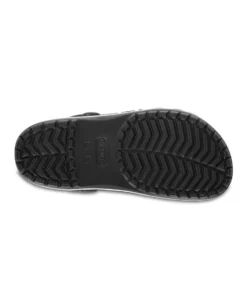 CROCS - SABOT BAYABAND CLOG NERO CON DETTAGLI BIANCHI DA UOMO, 205089