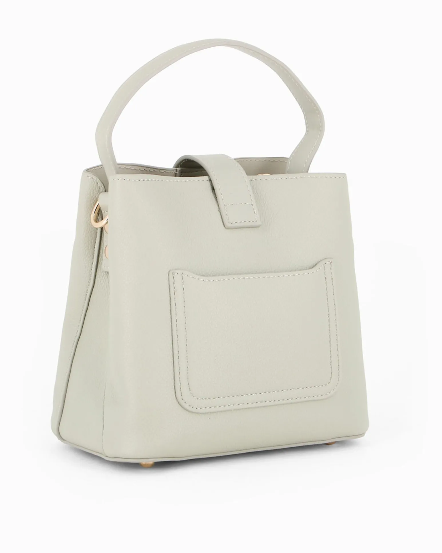 DAVID JONES - Borsa a mano verde con pattina e tre scomparti principali, tracolla removibile