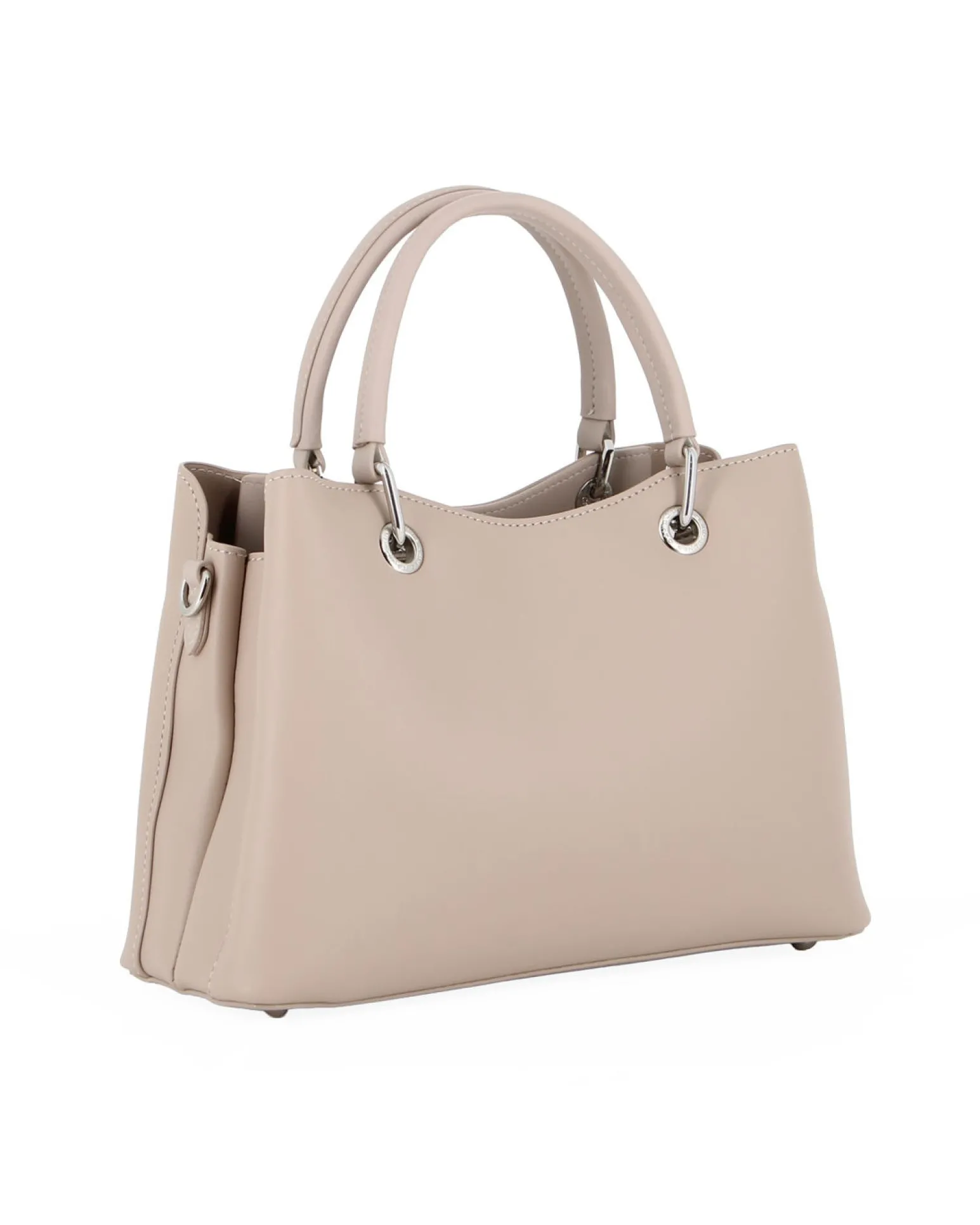 DAVID JONES - BORSA BEIGE A MANO DUE MANICI TRE SCOMPARTI E FOULARD
