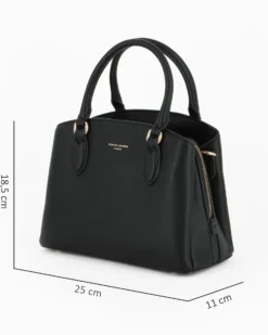 DAVID JONES - BORSA SMALL NERA A MANO DUE MANICI TRE SCOMPARTI