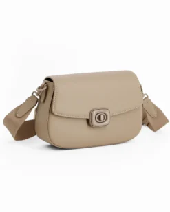 DAVID JONES - Tracollina taupe con patta e chiusura a girello