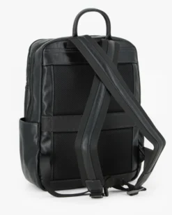 DAVID JONES - Zaino nero con doppia tasca frontale e due taschini laterali