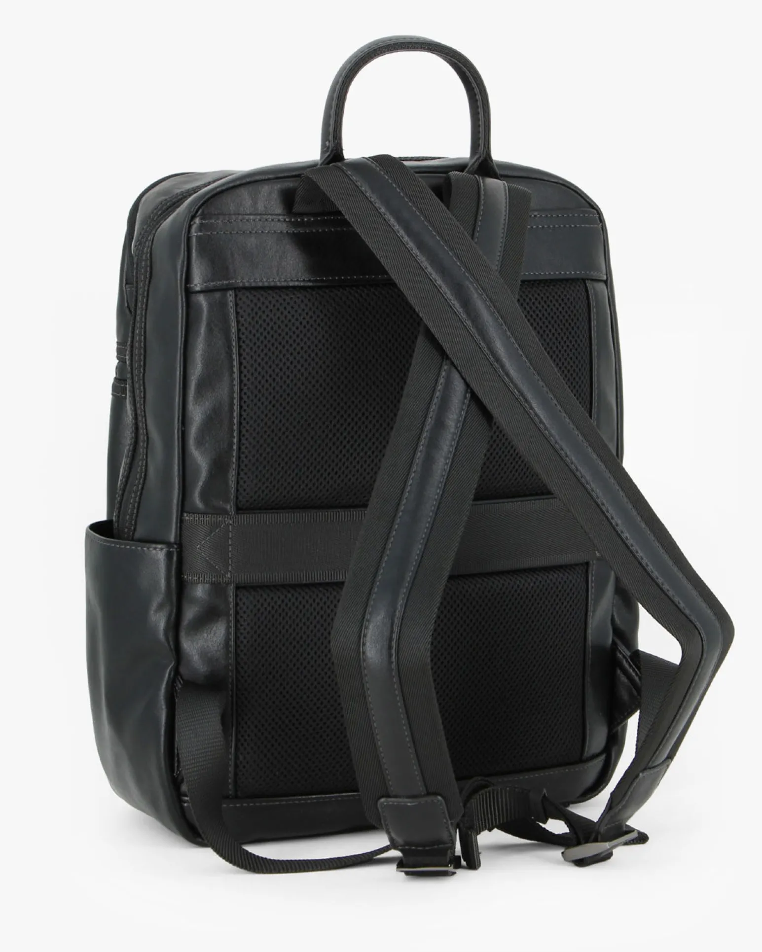 DAVID JONES - Zaino nero con doppia tasca frontale e due taschini laterali