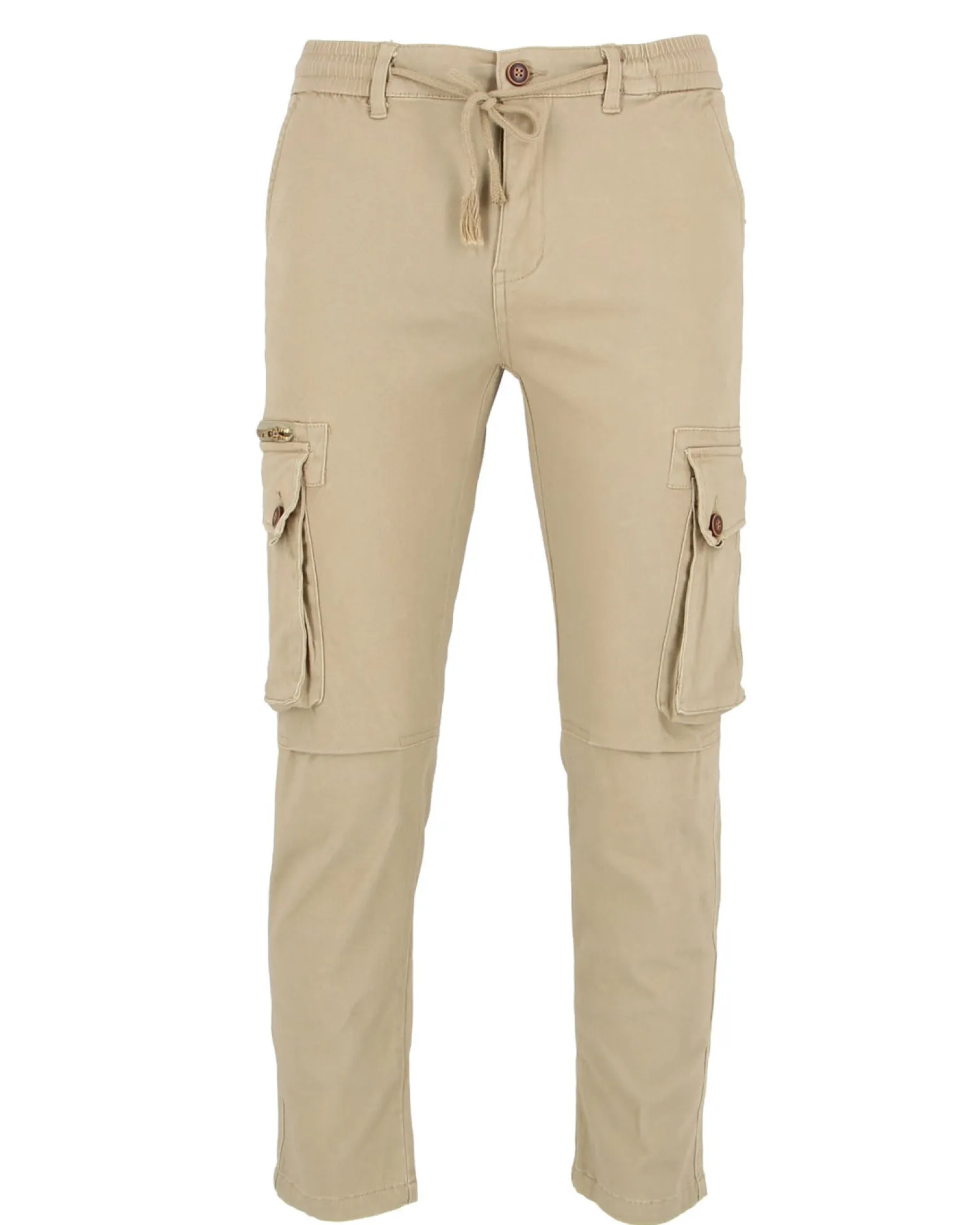 D-INFINITIVE - Pantalone cargo beige regular fit
