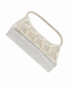 DIVAS - Minibag oro in strass, catenina removibile