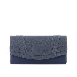 DIVAS- Pochette effetto metallizzato con patta glitterata