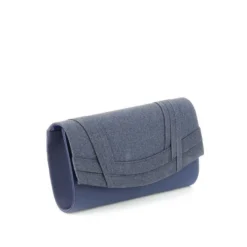 DIVAS- Pochette effetto metallizzato con patta glitterata