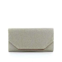 DIVAS- Pochette lurex con bordo metallico a chiusura
