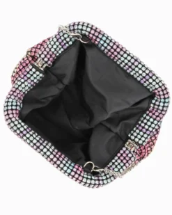 DIVAS - Pochette multicolor di strass