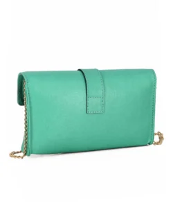 DIVAS - TRACOLLINA VERDE ACQUA IN PELLE