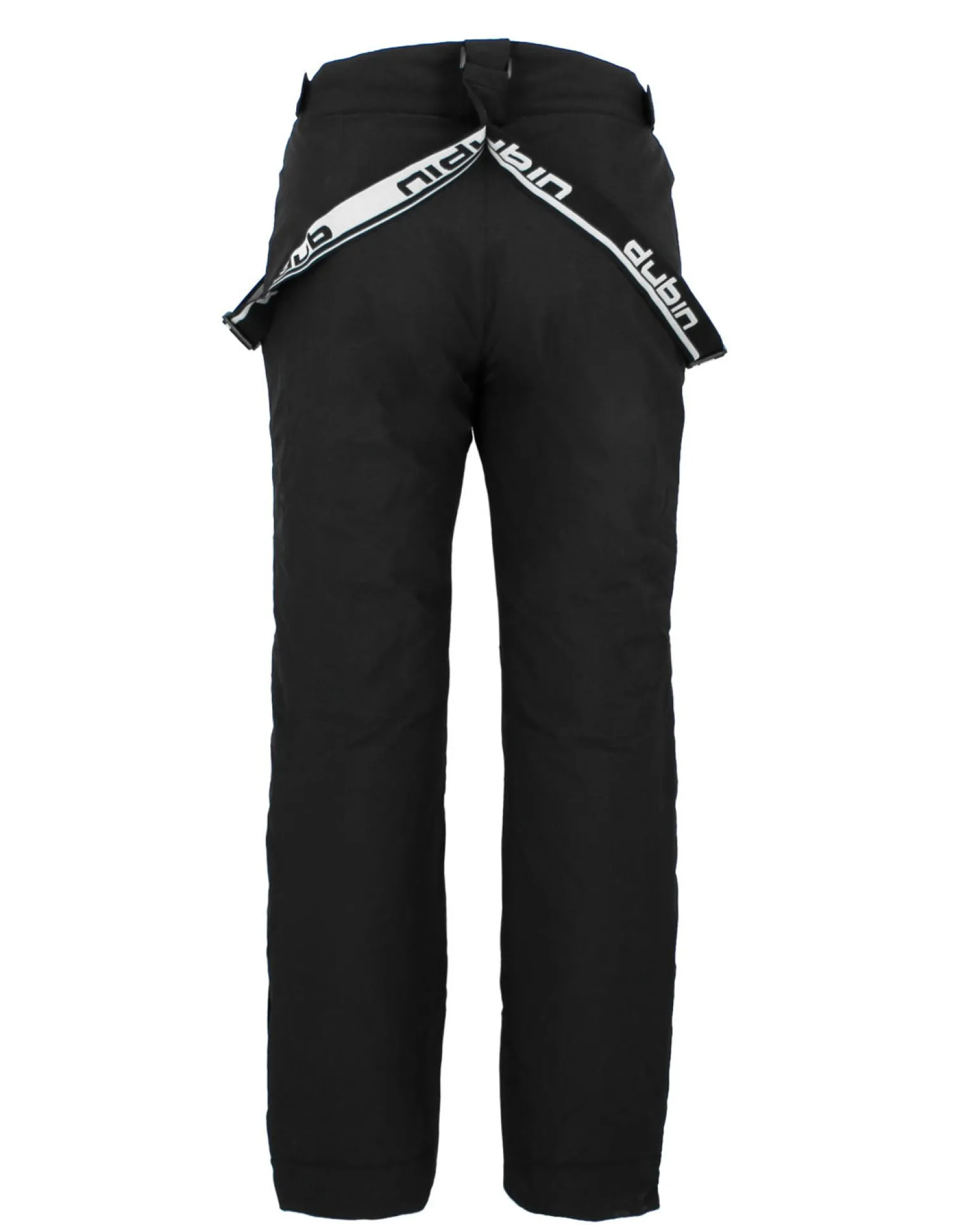 DUBIN - Pantalone da sci nero da uomo impermeabile traspirante antivento con bretelle regolabili