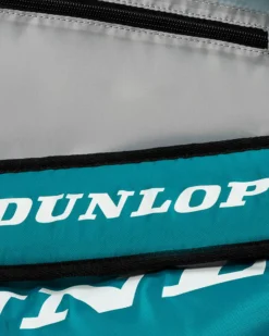 DUNLOP - BORSONE PORTA RACCHETTE CX CLUB X 6 TEAL VERDE PETROLIO, NERO E GIALLO, 10364027