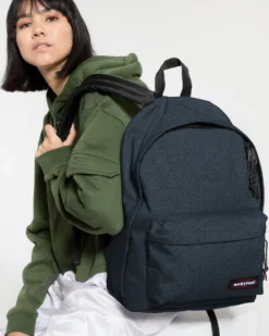 EASTPAK - Zaino OUT OF OFFICE blu con tasca frontale e scomparto laptop