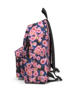 EASTPAK - Zaino PADDED PAK'R blu stampa fiori con tasca frontale