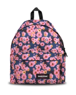 EASTPAK - Zaino PADDED PAK'R blu stampa fiori con tasca frontale