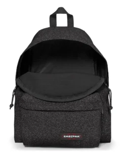 EASTPAK - Zaino PADDED PAK'R nero glitterato con tasca frontale
