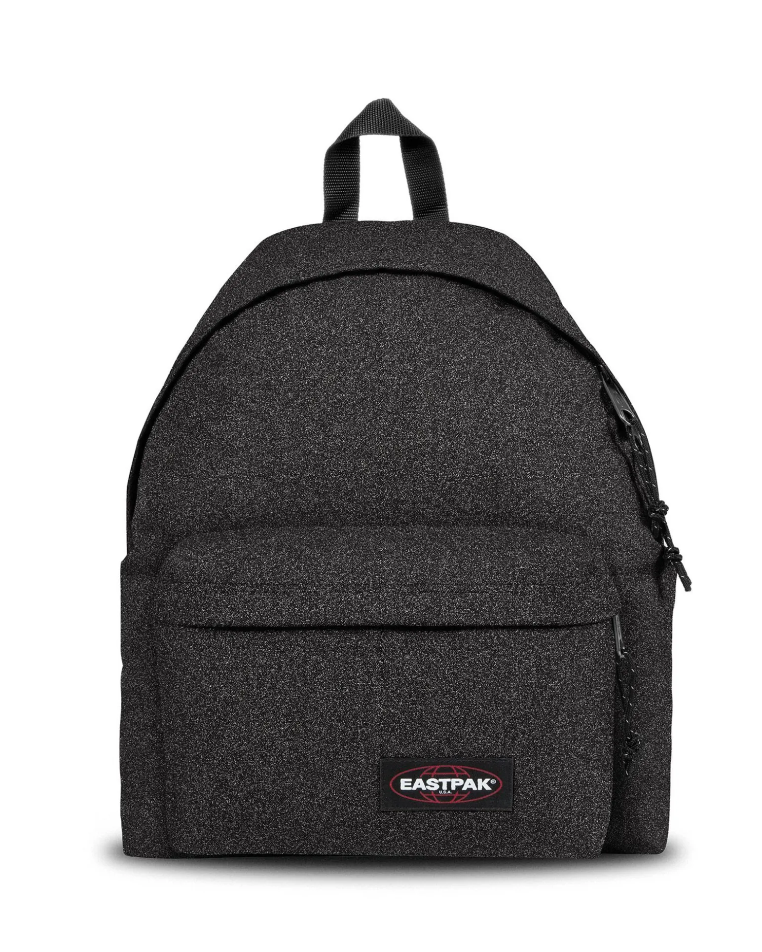 EASTPAK - Zaino PADDED PAK'R nero glitterato con tasca frontale