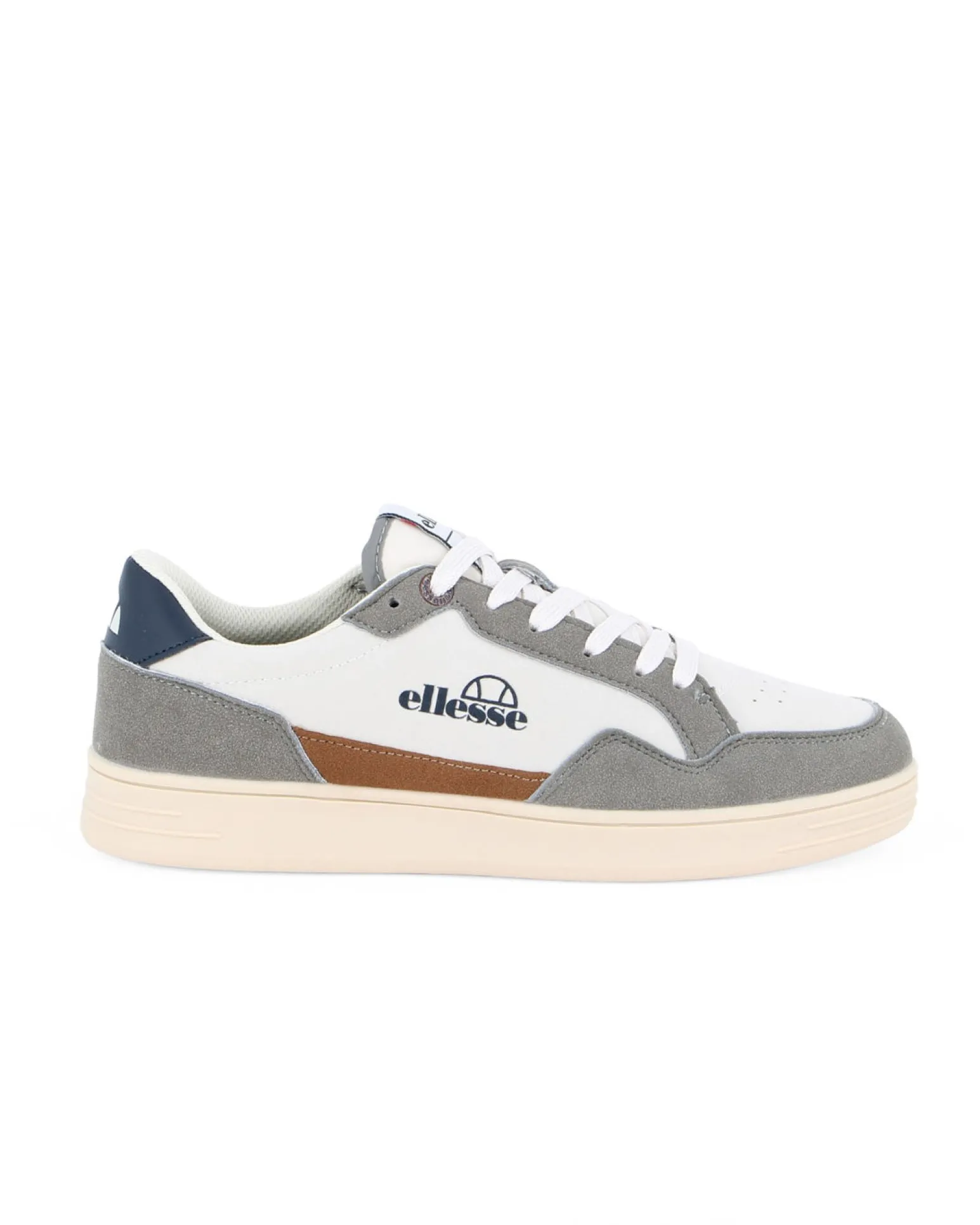 ELLESSE - Scarpa da uomo bianca/grigia con dettagli blu - GRANT028_412