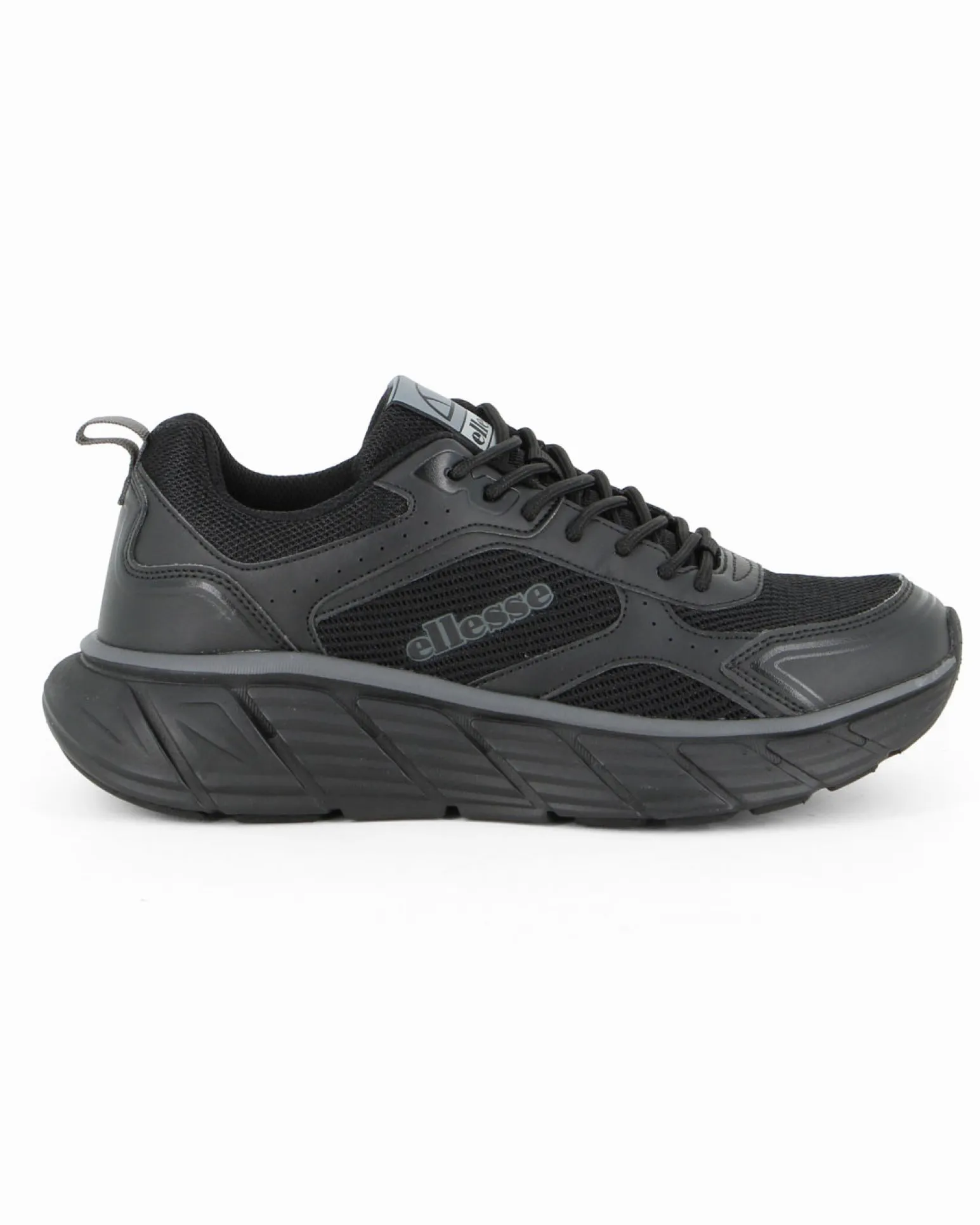 ELLESSE - Scarpa da uomo nera con dettagli grigi - DEBRA005_001