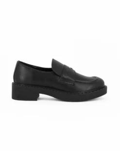 ENRICO COVERI - Mocassino nero, tacco 4CM