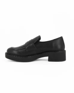 ENRICO COVERI - Mocassino nero, tacco 4CM
