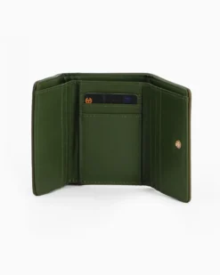 ENRICO COVERI - Portafoglio verde da donna con patta