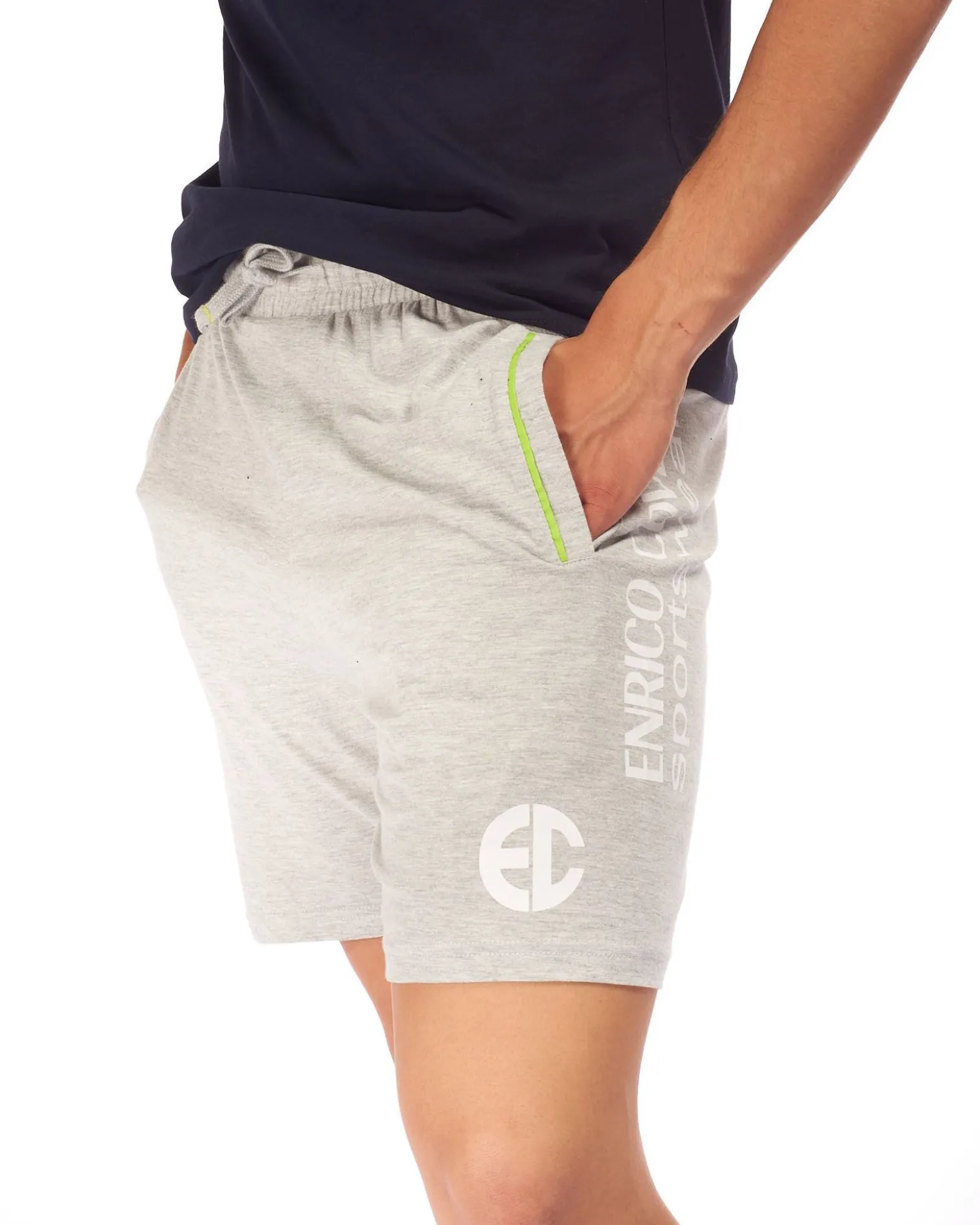 ENRICO COVERI SPORTWEAR - BERMUDA SCRITTA VERTICALE