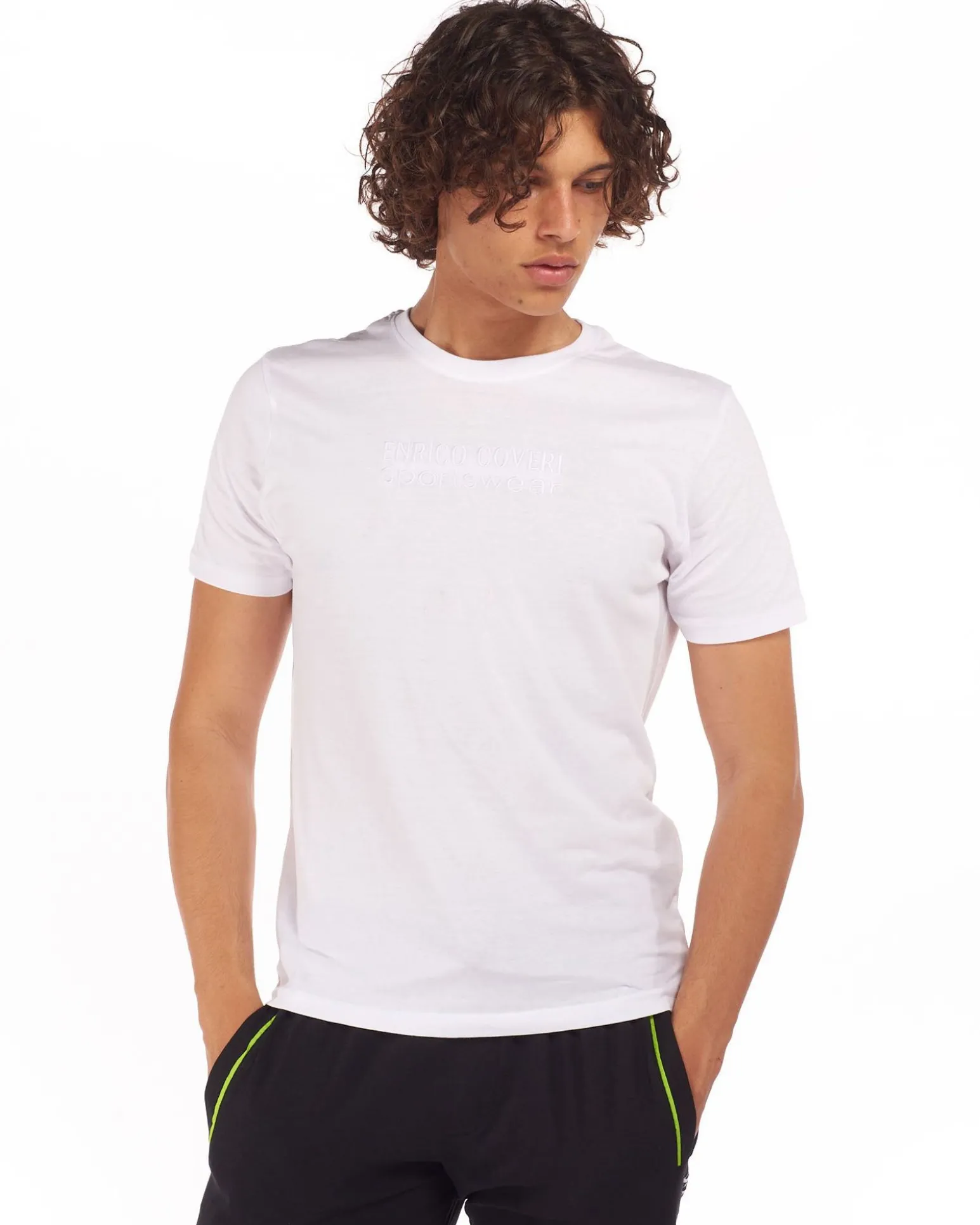ENRICO COVERI SPORTWEAR - TSHIRT MANICA CORTA RICAMO