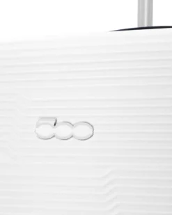 FIAT 500 - TROLLEY BIANCO IN ABS 4 RUOTE CON COMBINAZIONE TSA